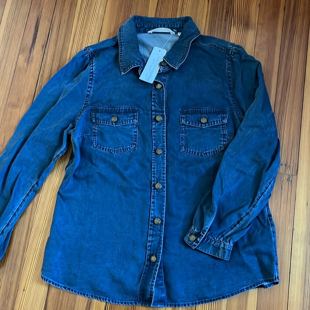 Soft Surrounding denim shirt